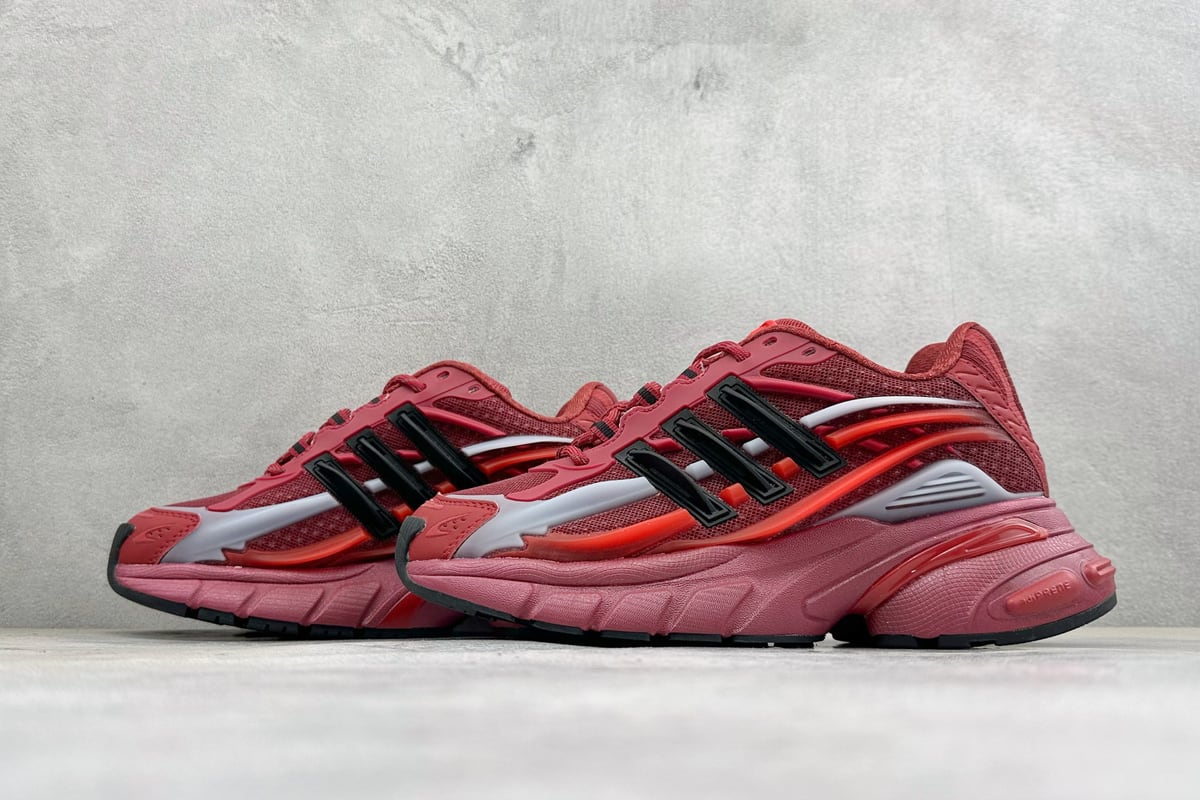 阿迪达斯 Adidas Originals Adistar Jellyfish 白红 鞋跟实拍图