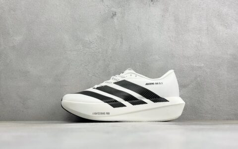 阿迪达斯Adidas ADIZERO EVO SL 2 阿迪超轻透气缓震跑鞋白黑纯原版本 货号：KK3188-Size
