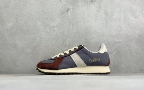 阿迪达斯Adidas originals BW RUN 舒适贴合复古风德训跑步鞋灰蓝棕纯原版本 货号：KK5016