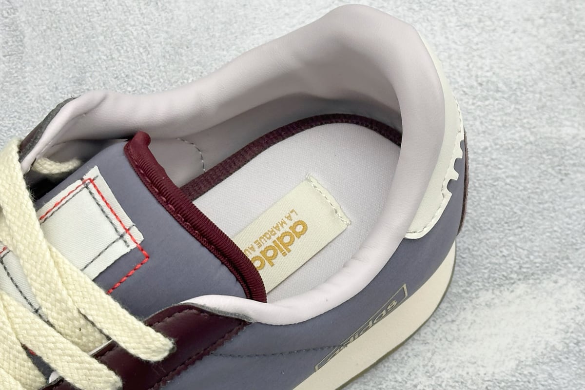 阿迪达斯 Adidas originals BW RUN 舒适贴合复古风德训跑步鞋 灰蓝棕 上脚实拍图