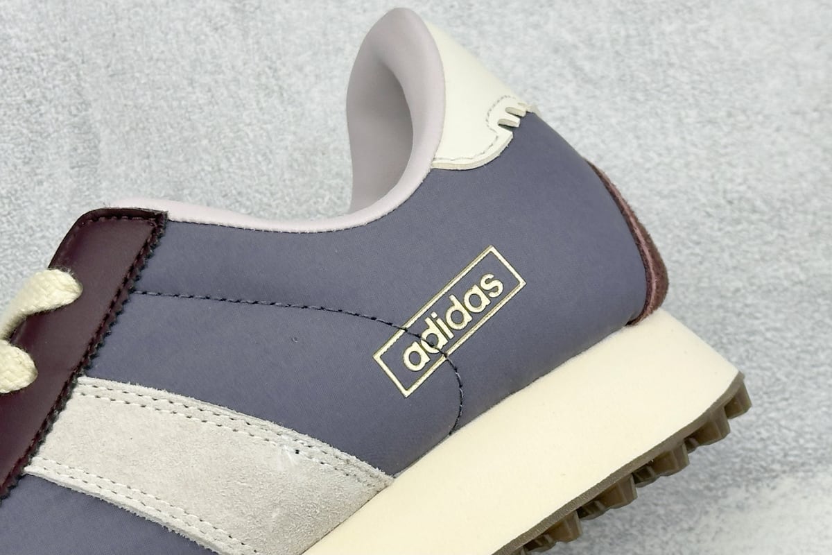 阿迪达斯 Adidas originals BW RUN 舒适贴合复古风德训跑步鞋 灰蓝棕 细节实拍图