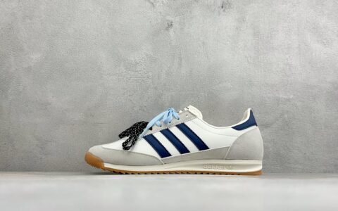 阿迪达斯Adidas Originals SL 72 RS 休闲防滑耐磨低帮板鞋白黑纯原版本 货号：KZ6392