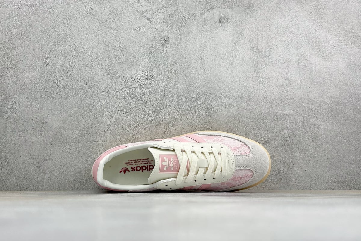 阿迪达斯 Adidas Original Samba OG 复古桑巴板鞋 白粉 背面实拍图