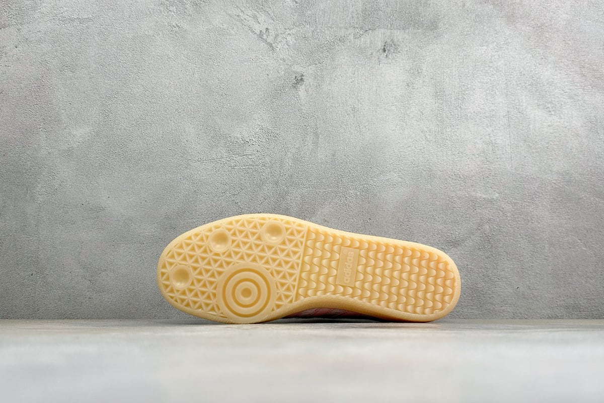 阿迪达斯 Adidas Original Samba OG 复古桑巴板鞋 白粉 鞋头实拍图
