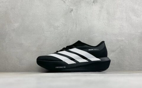 阿迪达斯Adidas ADIZERO EVO SL 2 阿迪超轻透气缓震跑鞋黑白纯原版本 货号：KZ9194-Size