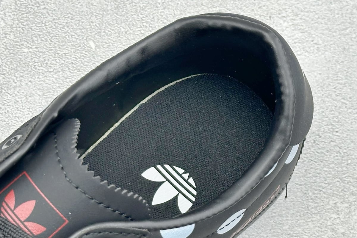 阿迪达斯 Adidas originals ANFU W 皮革织物 低帮生活休闲鞋 黑白 上脚实拍图