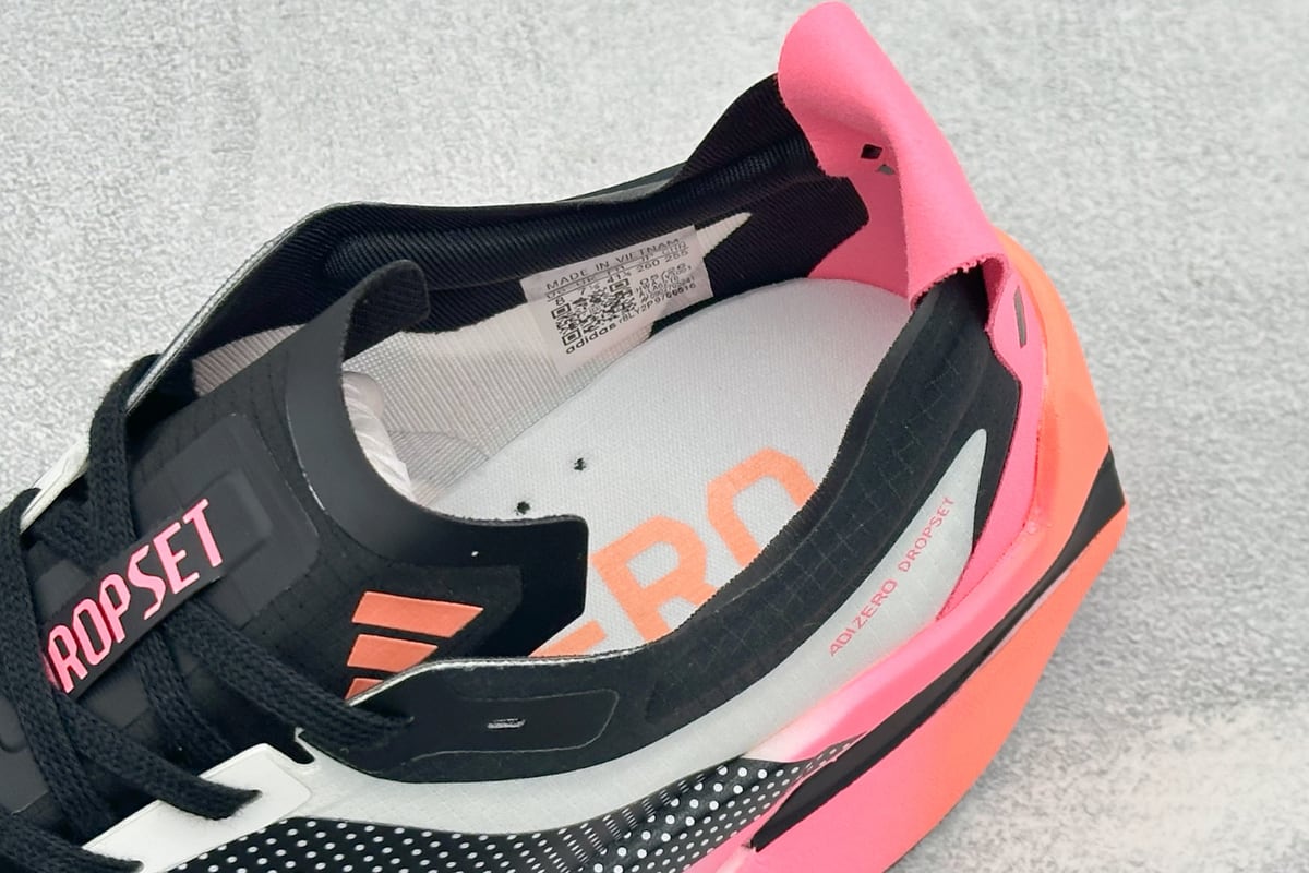 阿迪达斯 Adidas Adizero DROPSET ELITE 黑白 上脚实拍图