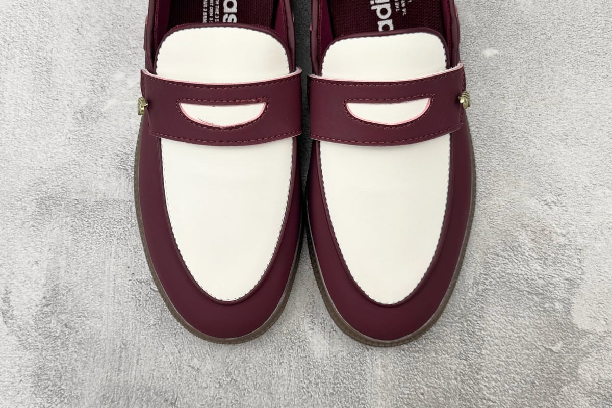 阿迪达斯 Adidas originals HANDBALL SPEZIAL 红白 鞋标实拍图