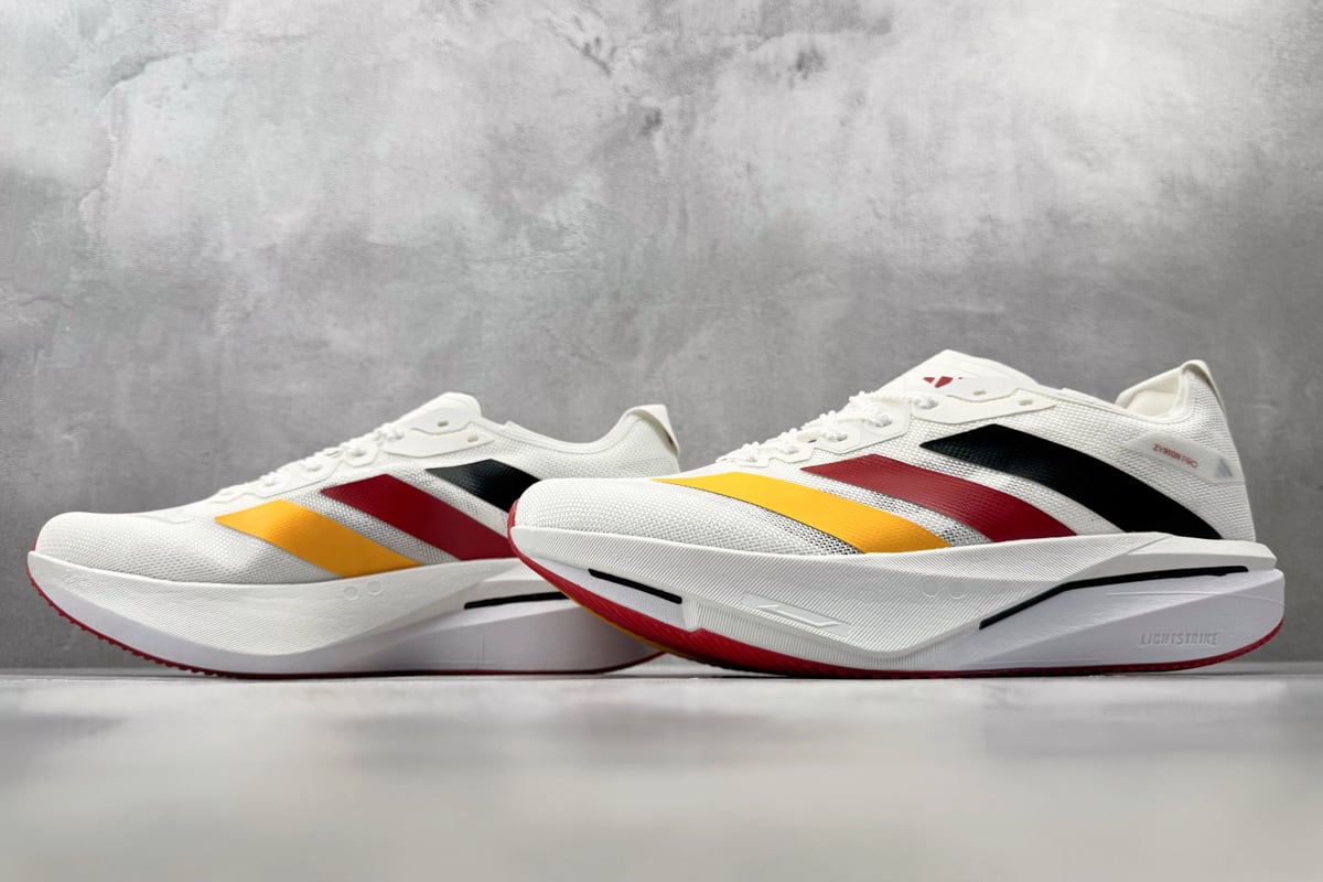 阿迪达斯 Adidas ZYRION PRO 追风白橙 鞋跟实拍图