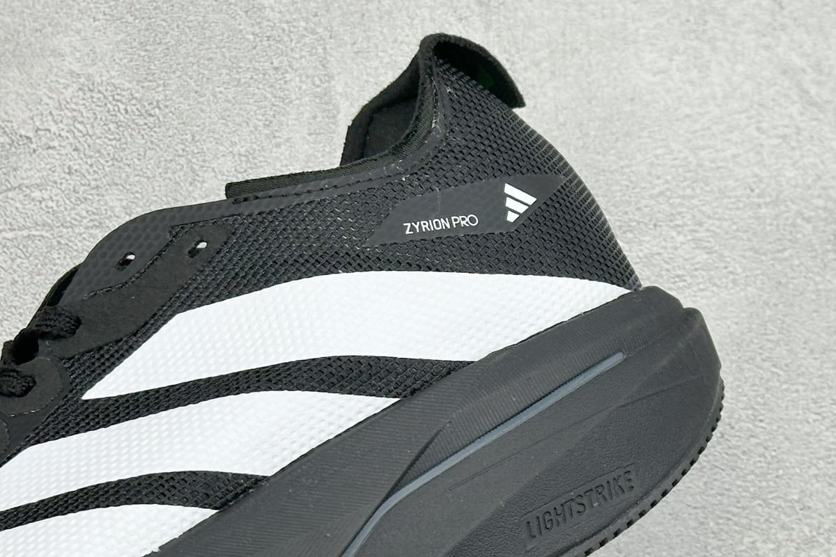 阿迪达斯 Adidas ZYRION PRO 舒适贴合防滑耐磨透气回弹跑步鞋 黑白 细节实拍图