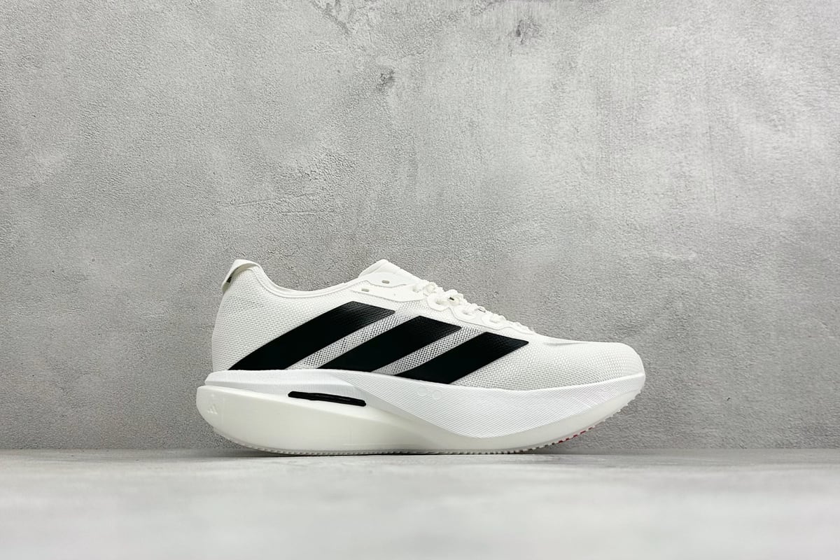 阿迪达斯 Adidas Zyrion Pro 阿迪透气缓震训练竞速跑步鞋 白黑 侧面实拍图