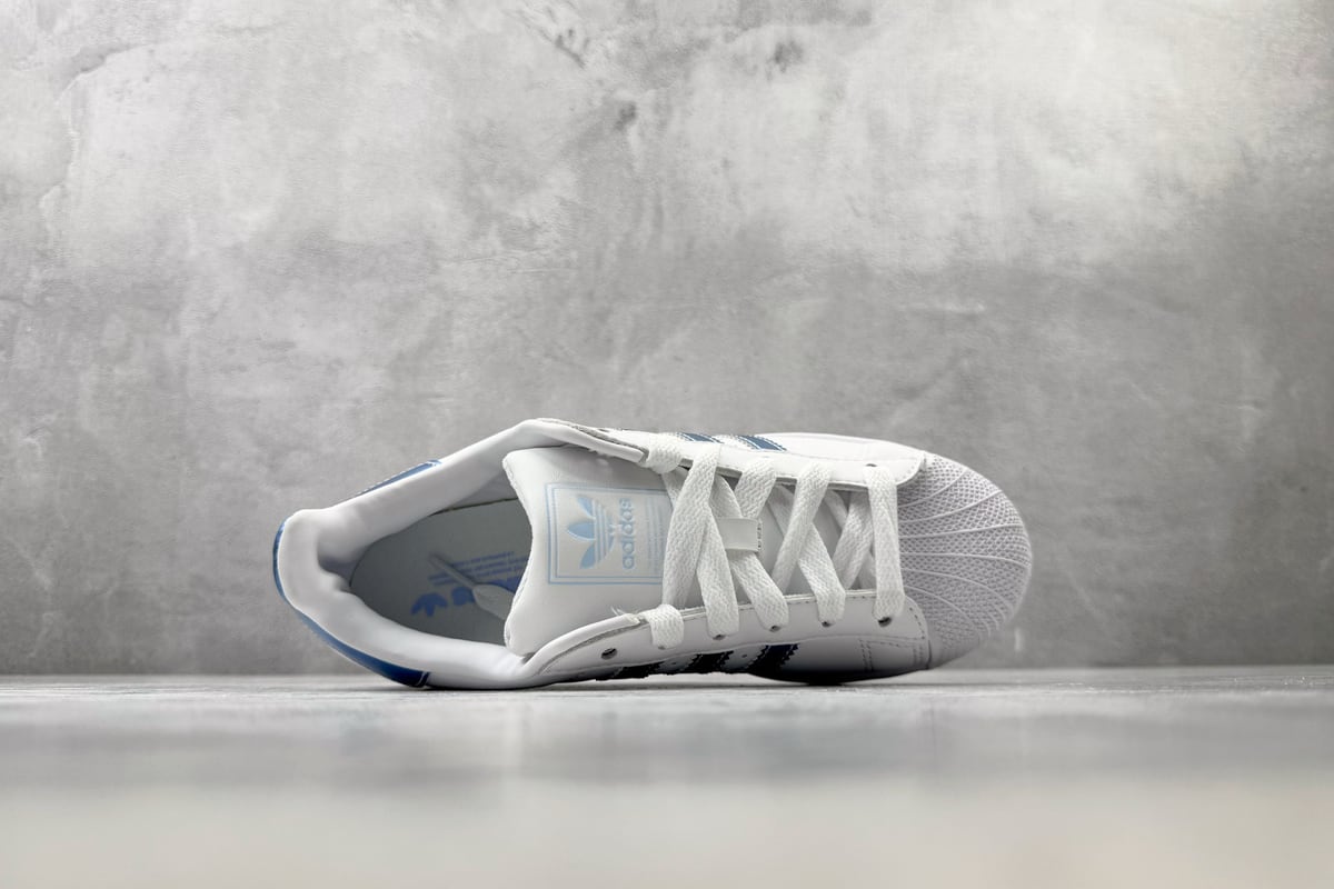 阿迪达斯 Adidas originals SUPERSTAR 2 白蓝 背面实拍图