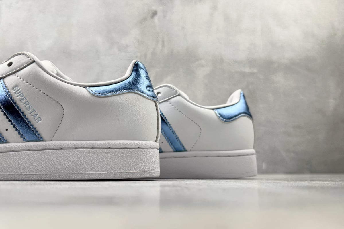 阿迪达斯 Adidas originals SUPERSTAR 2 白蓝 上脚实拍图
