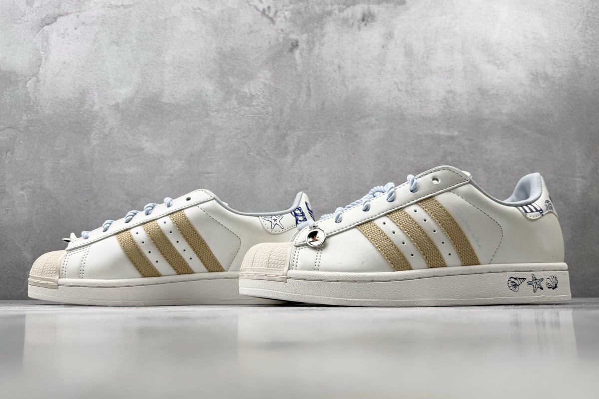 阿迪达斯 Adidas originals SUPERSTAR 2 亮白 鞋跟实拍图