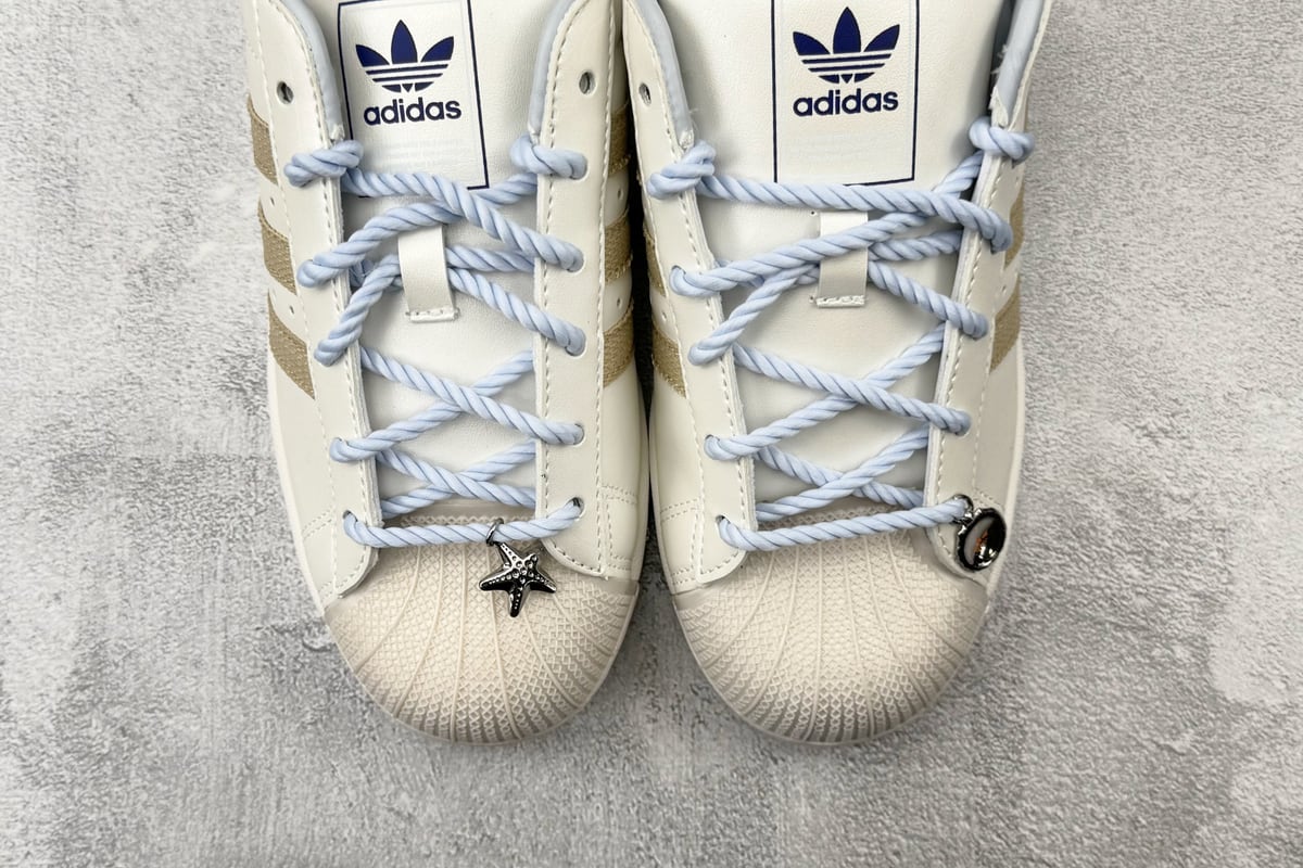 阿迪达斯 Adidas originals SUPERSTAR 2 亮白 鞋标实拍图