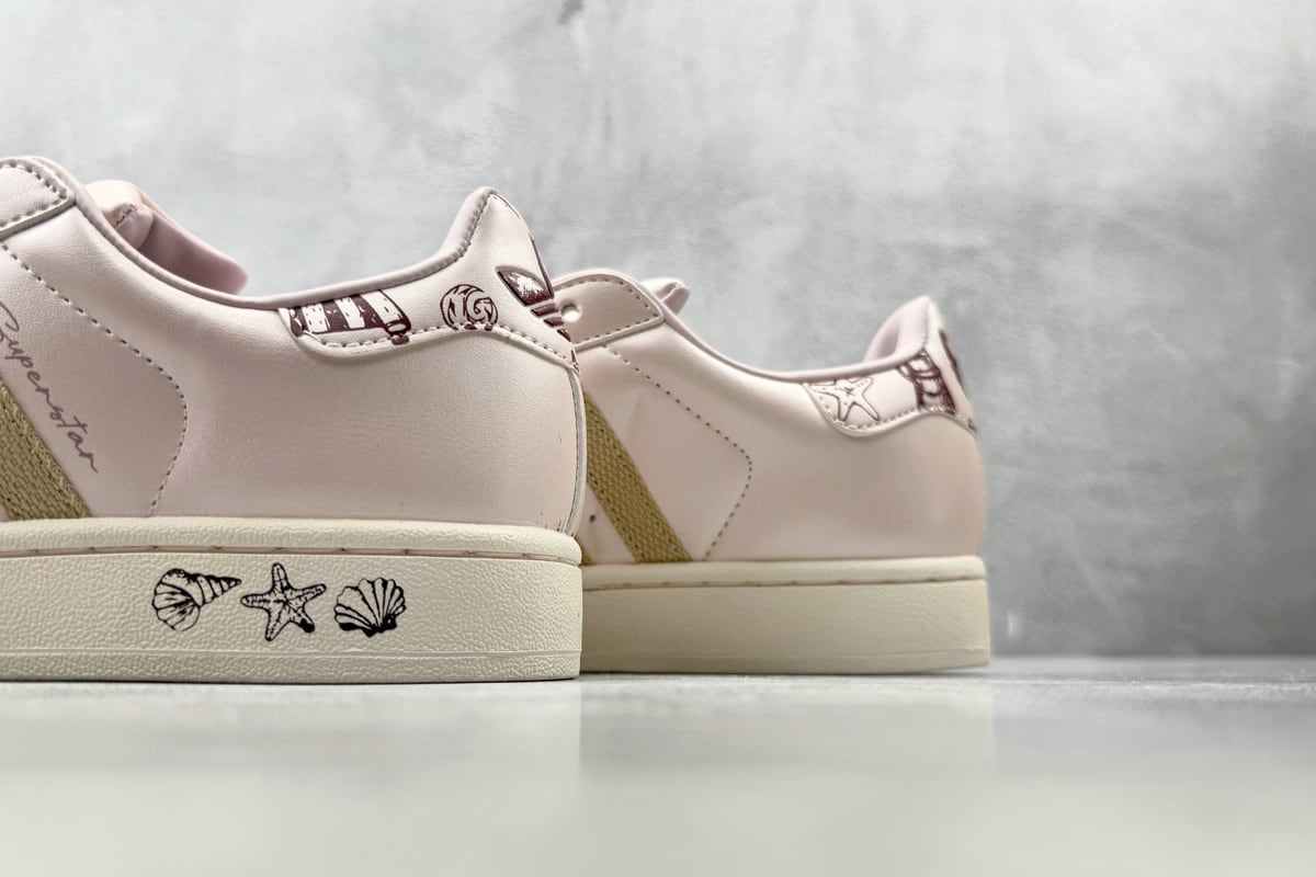 阿迪达斯 Adidas originals SUPERSTAR 2 石英色 粉米 上脚实拍图
