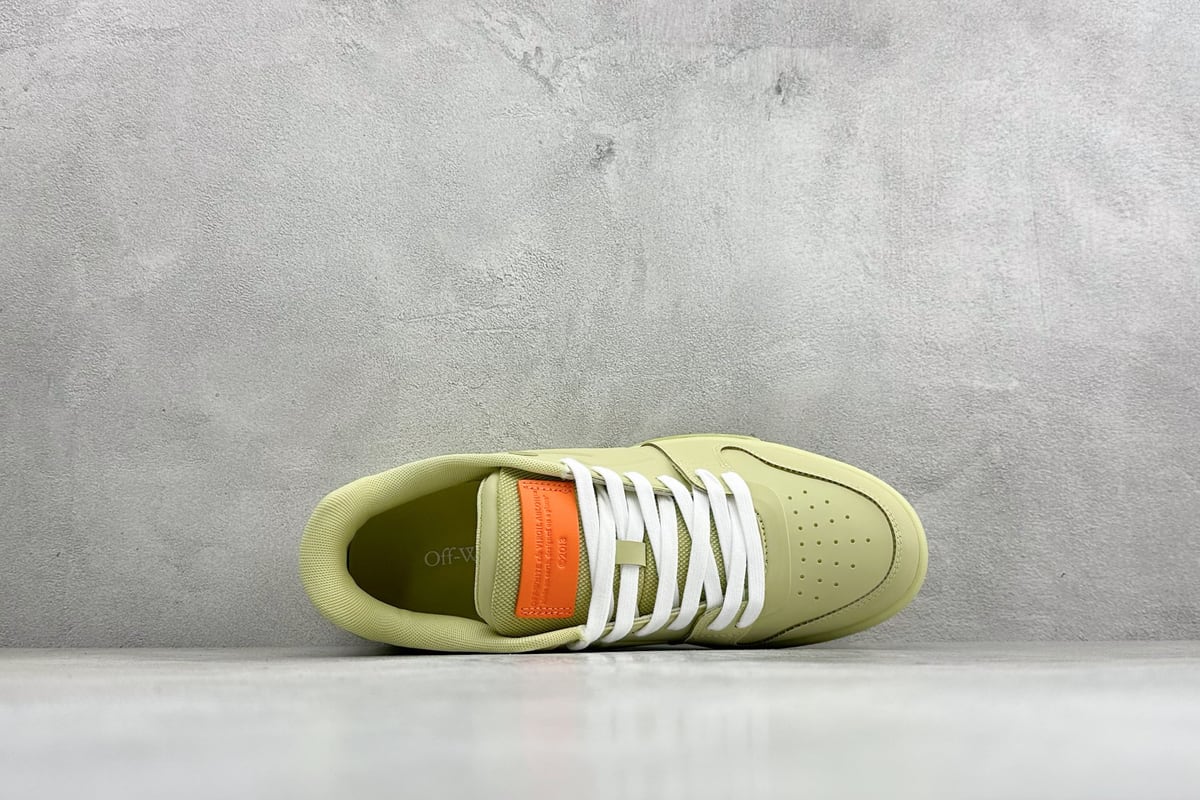 奥夫怀特 Off-White C/O VirGil Abloh 时尚百搭休闲鞋 黄绿 背面实拍图