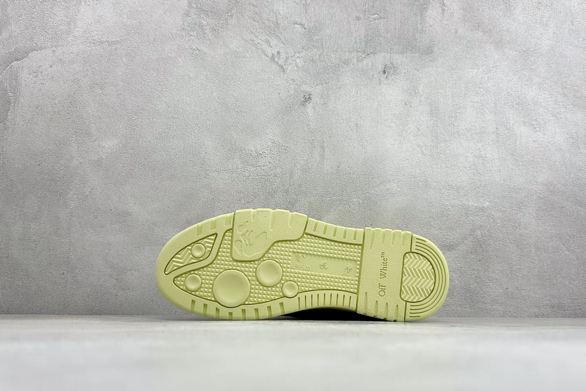 奥夫怀特 Off-White C/O VirGil Abloh 时尚百搭休闲鞋 黄绿 鞋头实拍图