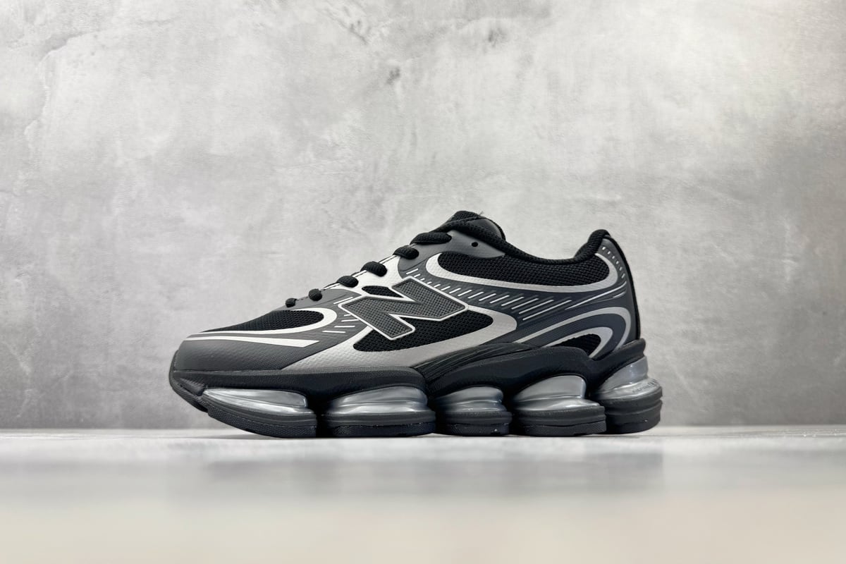 新百伦 New Balance ABZORB 2000 黑灰白 正面实拍图