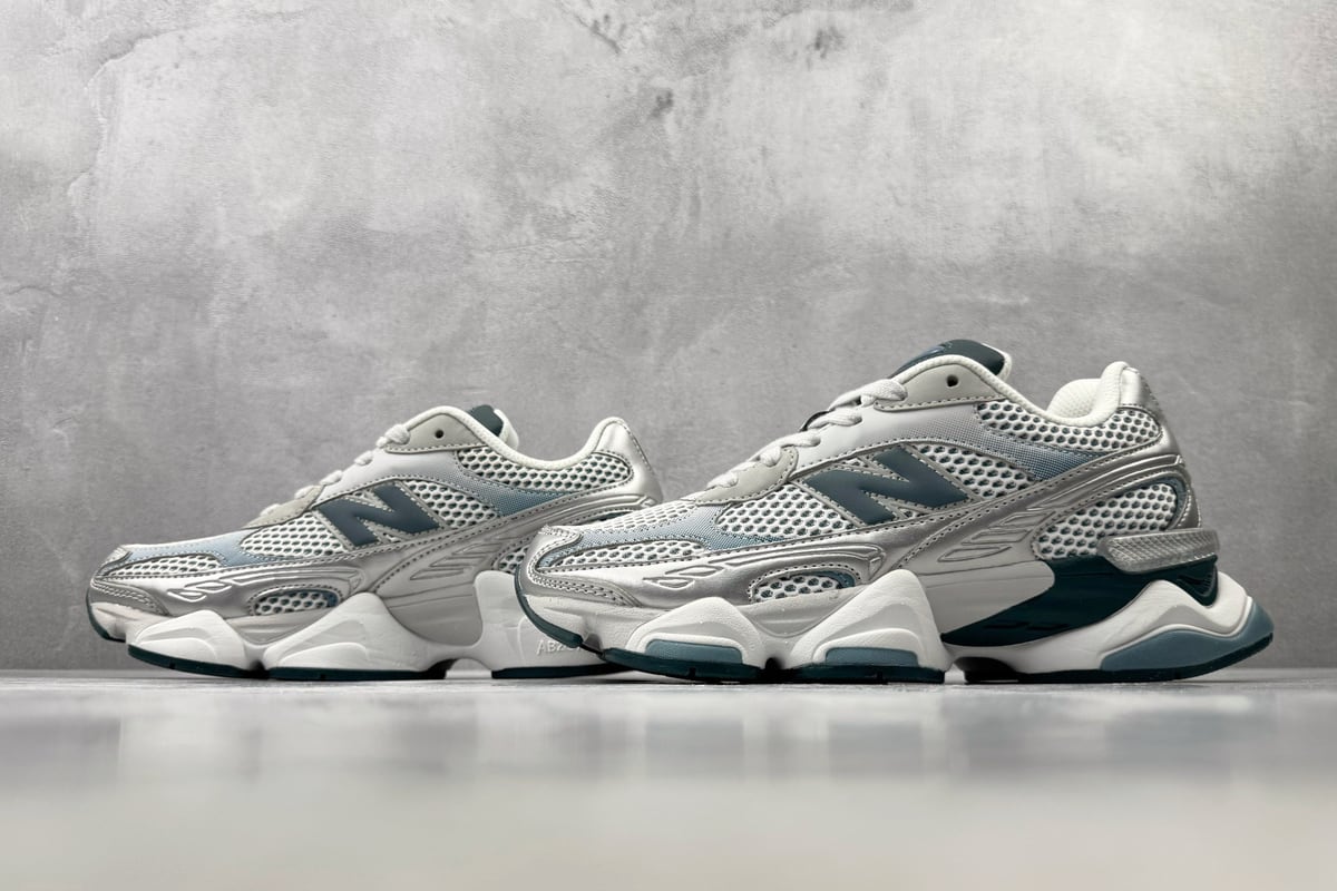 新百伦 New Balance NB 9060 白绿 鞋跟实拍图