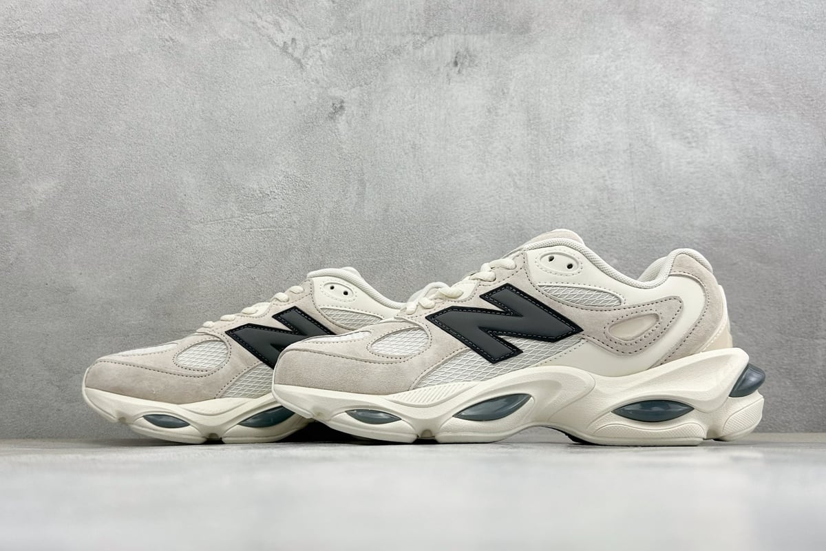 新百伦 New Balance 983系列 新百伦 复古休闲运动慢跑鞋 白 鞋跟实拍图