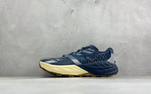 霍伽HOKA ONE ONE Speed Goat 7 低帮轻量透气休闲运动慢跑鞋货号；1171928-VRL 蓝黑纯原版本