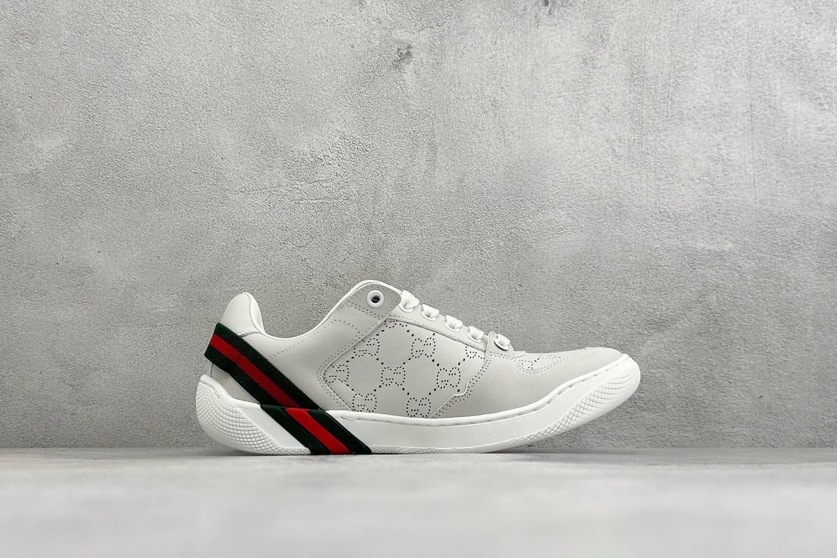 古驰 Gucci 毒盒 白 侧面实拍图