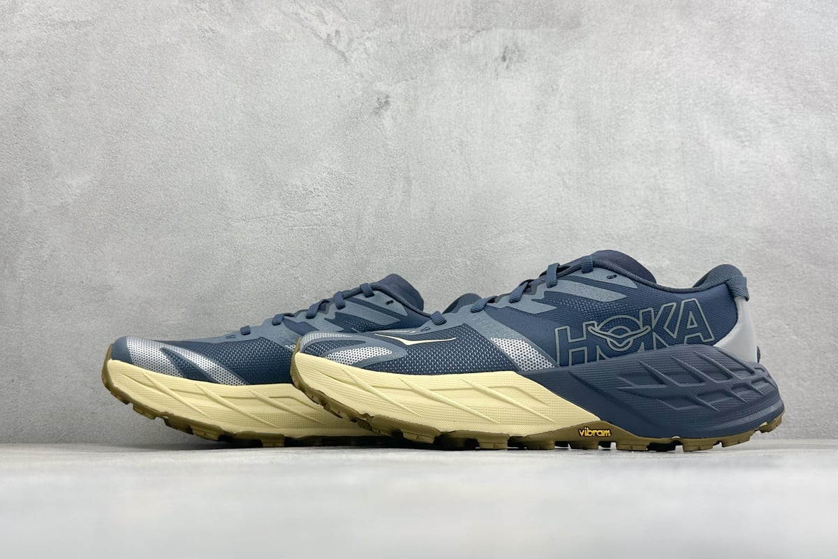 霍伽 HOKA ONE ONE Speed Goat 7 蓝黑 鞋跟实拍图