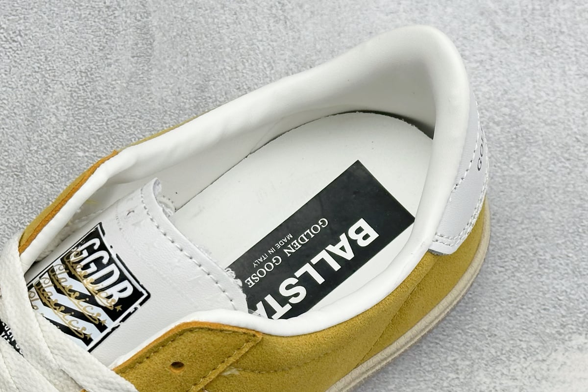 其他品牌 Golden Goose GGDB 做旧休闲低帮板鞋 黄白 上脚实拍图