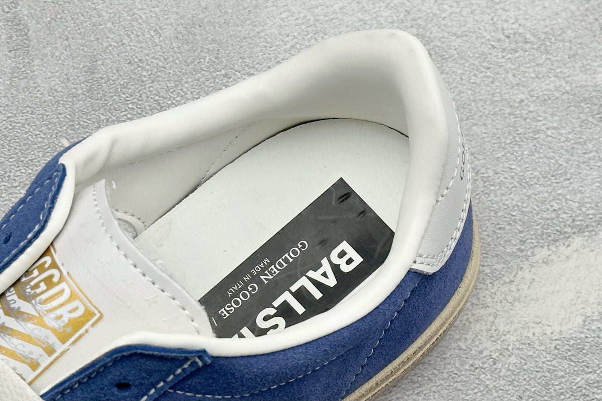 其他品牌 Golden Goose GGDB 做旧休闲低帮板鞋 蓝白 上脚实拍图